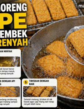 Cara Menggoreng Tempe agar Gak Lembek dan Tetap Renyah