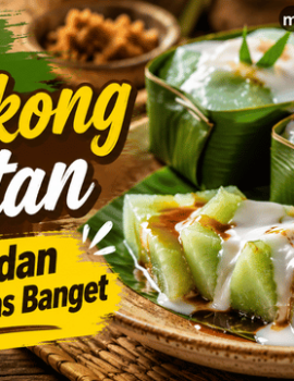 Kue Jongkong Santan, Lembut dan Manisnya Pas Banget